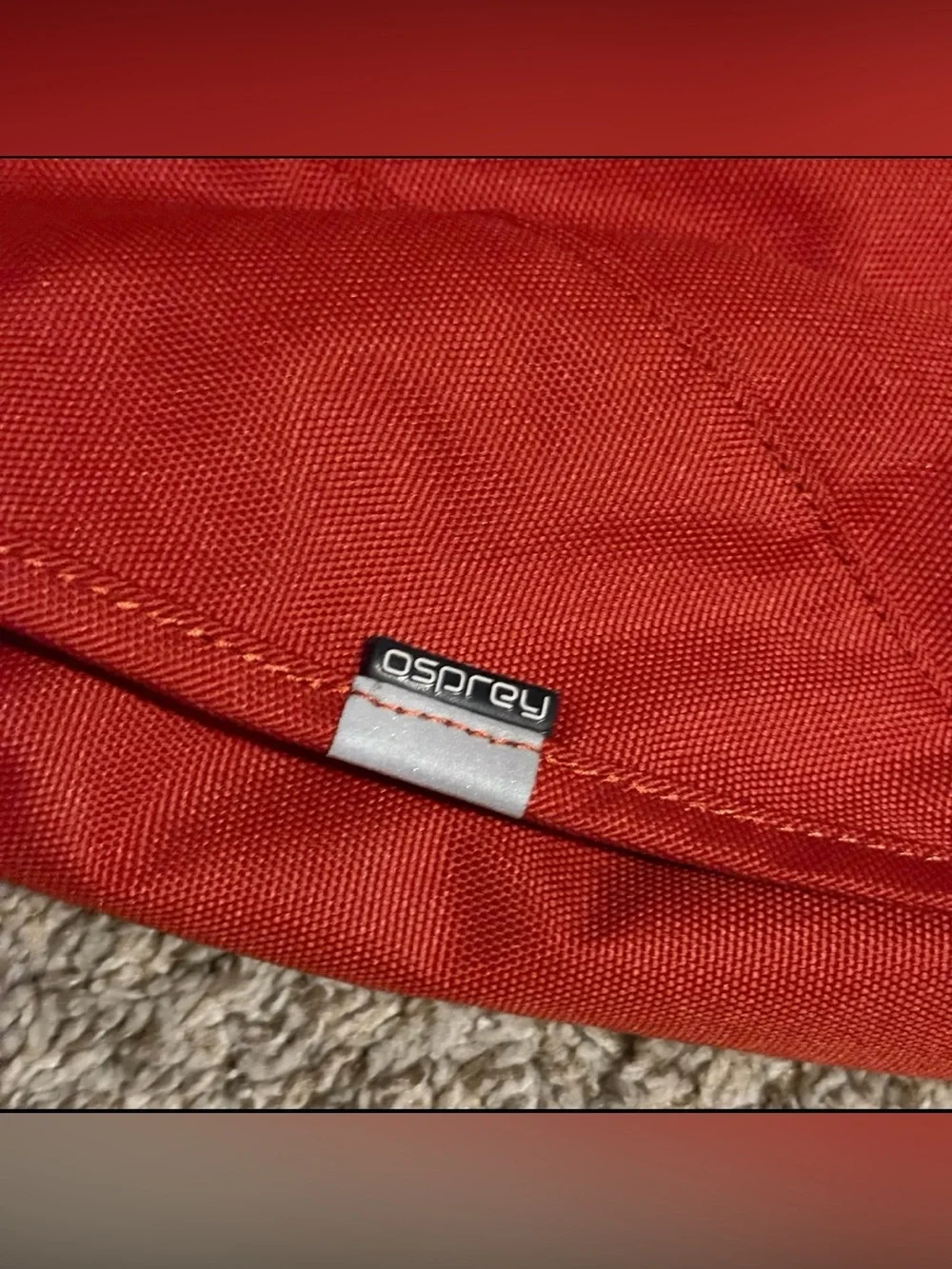 Osprey X Backwoods Red Orange Flapjack Courier Crossbody Messenger Laptop Bag